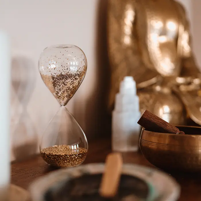Ruhiger Detailblick im inside. Yoga Studio